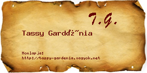 Tassy Gardénia névjegykártya